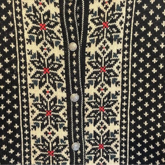 Jones New York Sport Wool‎ Arctic Pattern Button Cardigan Size Medium - Picture 4 of 7
